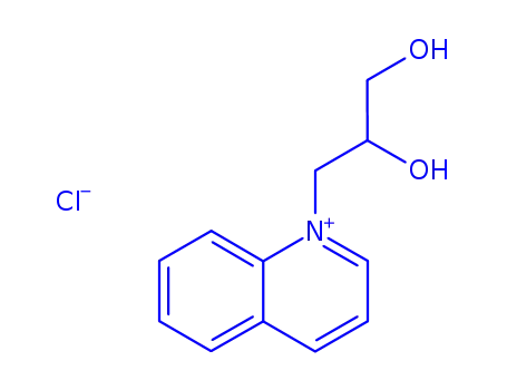 Molecular Structure of 13729-88-9 (1-(2,3-dihydroxy-propyl)-quinolinium; chloride)
