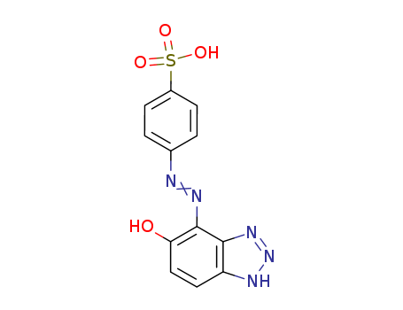 Benzenesulfonic acid,4-[2-(6-hydroxy-1H-benzotriazol-7-yl)diazenyl]- cas  7467-27-8