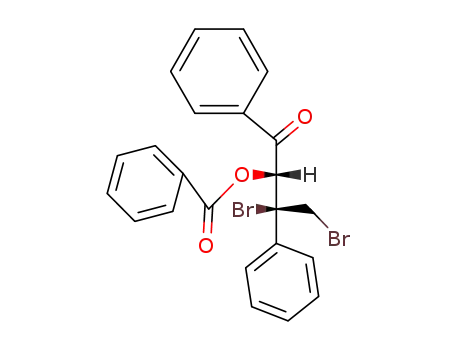 Molecular Structure of 7472-85-7 (3,4-dibromo-1-oxo-1,3-diphenylbutan-2-yl benzoate)