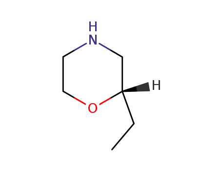 Molecular Structure of 74572-14-8 ((S)-2-Ethylmorpholine)