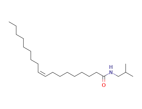 Molecular Structure of 74420-96-5 ((Z)-N-Isobutyl-9-octadecenamide)