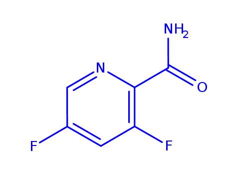 Molecular Structure of 745784-03-6 (2-Pyridinecarboxamide,3,5-difluoro-(9CI))