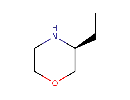Molecular Structure of 748117-01-3 ((S)-3-Ethylmorpholine)