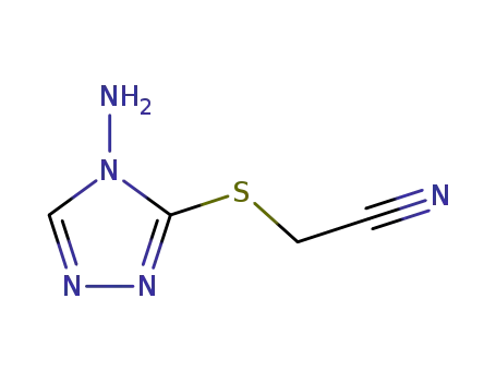 Molecular Structure of 74599-36-3 ([(4-AMINO-4H-1,2,4-TRIAZOL-3-YL)SULFANYL]ACETONITRILE)