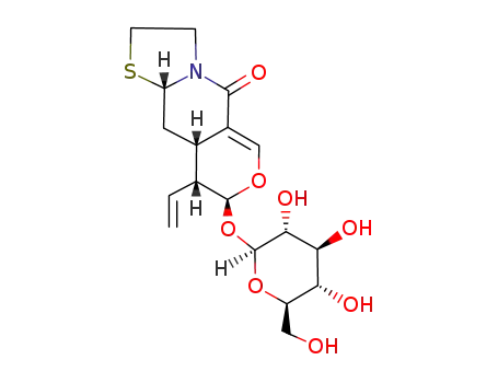 9α-Vinyl-8β-(β-D-glucopyranosyloxy)-2,3,9,9aβ,10,10aβ-hexahydro-5H,8H-pyrano[4,3-d]thiazolo[3,2-a]pyridin-5-one