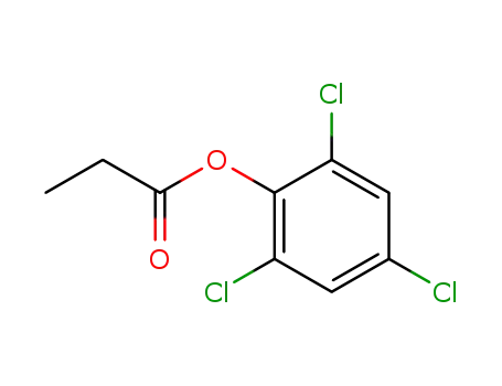 Molecular Structure of 7463-19-6 (2,4,6-trichlorophenyl propanoate)