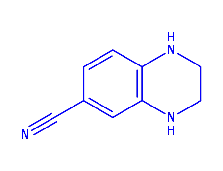 Molecular Structure of 744971-10-6 (6-Quinoxalinecarbonitrile,  1,2,3,4-tetrahydro-)