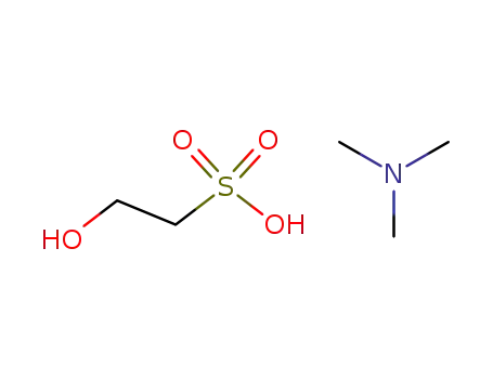 Molecular Structure of 78303-75-0 (2-Hydroxy-ethanesulfonic acid; compound with trimethyl-amine)
