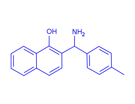 Molecular Structure of 744197-44-2 (2-(AMINO-P-TOLYL-METHYL)-NAPHTHALEN-1-OL)
