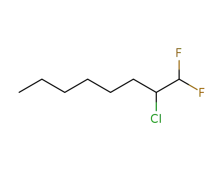 Molecular Structure of 3492-34-0 (2-chloro-1,1-difluoro-octane)
