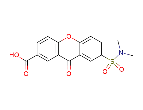 Molecular Structure of 74733-76-9 (7-dimethylsulfamoylxanthone-2-carboxylic acid)