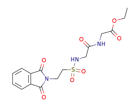 Molecular Structure of 7478-87-7 (ethyl N-{[2-(1,3-dioxo-1,3-dihydro-2H-isoindol-2-yl)ethyl]sulfonyl}glycylglycinate)