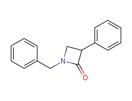 Molecular Structure of 7468-11-3 (1-benzyl-3-phenylazetidin-2-one)