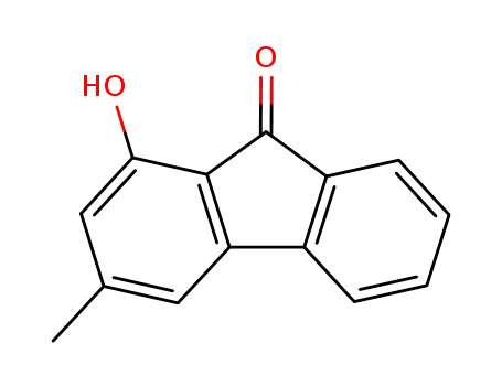 Molecular Structure of 74590-78-6 (1-HYDROXY-3-METHYL-9H-FLUOREN-9-ONE)