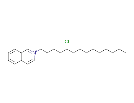 Molecular Structure of 84860-63-9 (N-tetradecylisoquinolinium chloride)