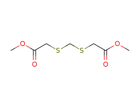 Molecular Structure of 74705-25-2 (METHYL 2-([[(2-METHOXY-2-OXOETHYL)THIO]METHYL]THIO)ACETATE)