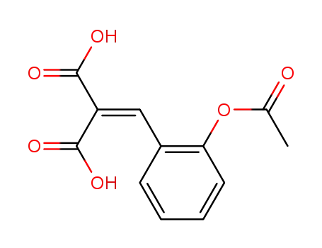 Molecular Structure of 7475-02-7 ([2-(acetyloxy)benzylidene]propanedioic acid)