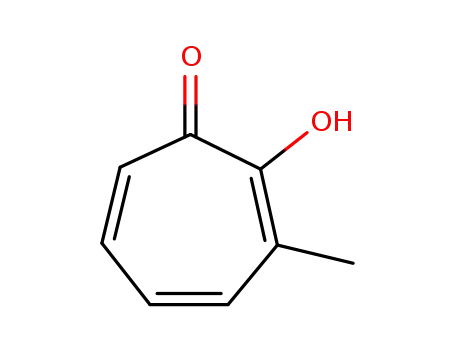 Molecular Structure of 1004-72-4 (2,4,6-Cycloheptatrien-1-one, 2-hydroxy-3-methyl-)