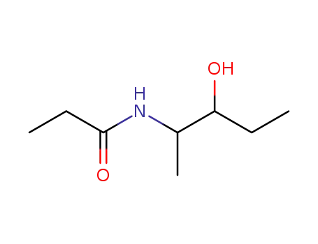 Molecular Structure of 7462-49-9 (N-(3-hydroxypentan-2-yl)propanamide)