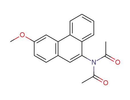 Molecular Structure of 7470-56-6 (N-acetyl-N-(3-methoxyphenanthren-9-yl)acetamide)