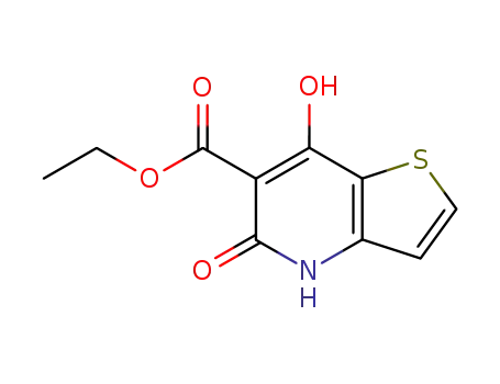 Molecular Structure of 74695-36-6 (Thieno[3,2-b]pyridine-6-carboxylic acid, 4,5-dihydro-7-hydroxy-5-oxo-,
ethyl ester)