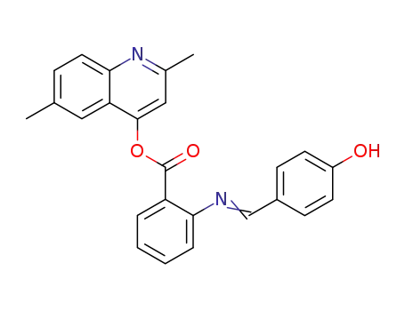 2,6-Dimethyl-4-quinolinyl 2-(((4-hydroxyphenyl)methylene)amino)benzoate