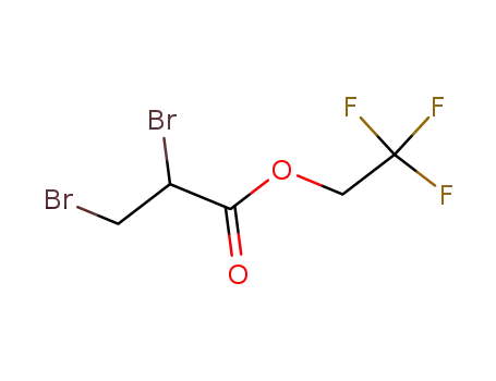 Molecular Structure of 142337-38-0 (Propanoic acid, 2,3-dibromo-, 2,2,2-trifluoroethyl ester)