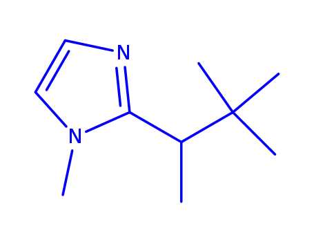 Molecular Structure of 746624-20-4 (1H-Imidazole,1-methyl-2-(1,2,2-trimethylpropyl)-(9CI))