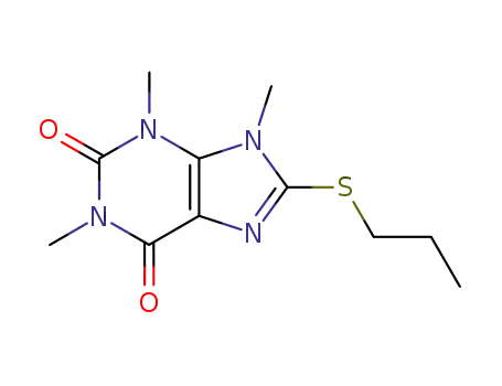 1,3,9-trimethyl-8-propylmercapto-3,9-dihydro-purine-2,6-dione