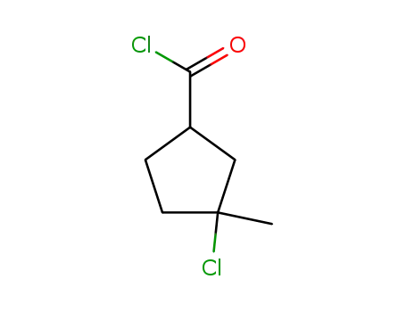 시클로펜탄카르보닐 클로라이드, 3-클로로-3-메틸-(9CI)