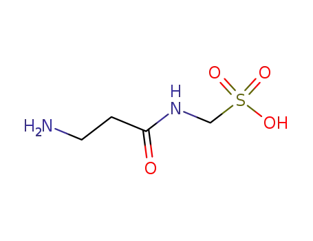 Molecular Structure of 7478-90-2 ((beta-alanylamino)methanesulfonic acid)