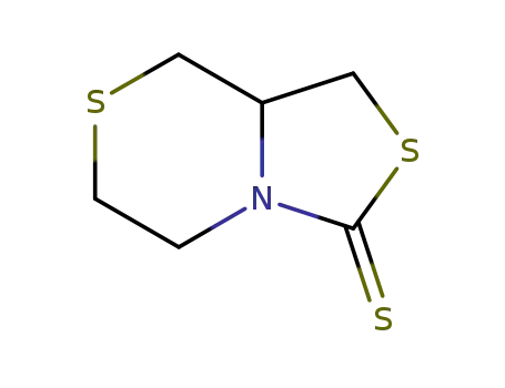 Molecular Structure of 7447-45-2 (5,6,8,8a-Tetrahydro-1H-thiazolo[4,3-c][1,4]thiazine-3-thione)