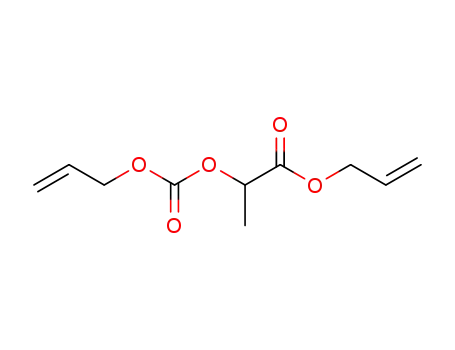 Molecular Structure of 7460-72-2 (prop-2-en-1-yl 2-{[(prop-2-en-1-yloxy)carbonyl]oxy}propanoate)