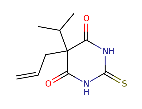 5-propan-2-yl-5-prop-2-enyl-2-sulfanylidene-1,3-diazinane-4,6-dione cas  74607-22-0