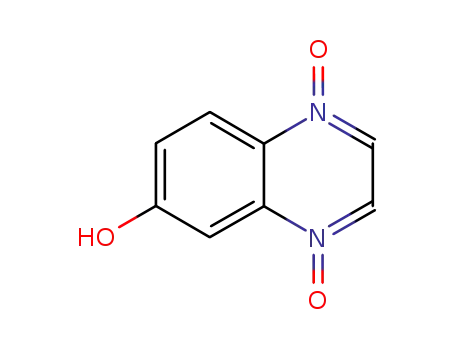 Molecular Structure of 7467-92-7 (6-Quinoxalinol,  1,4-dioxide)