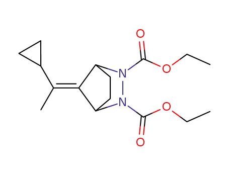 2,3-Diazabicyclo[2.2.1]heptane-2,3-dicarboxylic acid,
7-(1-cyclopropylethylidene)-, diethyl ester
