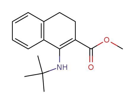 Molecular Structure of 95447-99-7 (2-Naphthalenecarboxylic acid,
1-[(1,1-dimethylethyl)amino]-3,4-dihydro-, methyl ester)