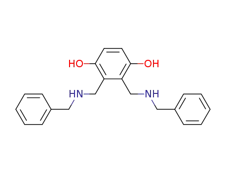 Molecular Structure of 7462-44-4 (2,3-bis[(benzylamino)methyl]benzene-1,4-diol)