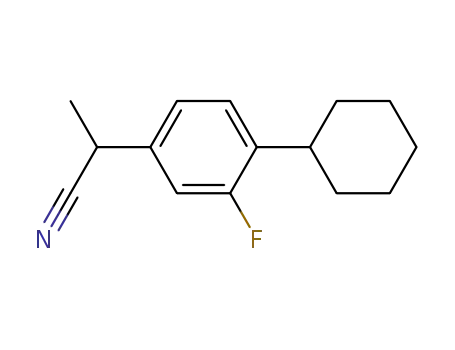 α-methyl-4-cyclohexyl-3-fluorophenylacetonitrile