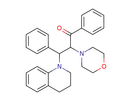 Molecular Structure of 7470-04-4 (3-(3,4-dihydroquinolin-1(2H)-yl)-2-(morpholin-4-yl)-1,3-diphenylpropan-1-one)