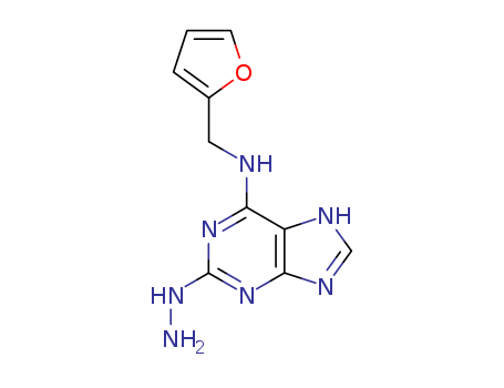 9H-Purin-6-amine,N-(2-furanylmethyl)-2-hydrazinyl- cas  7471-66-1