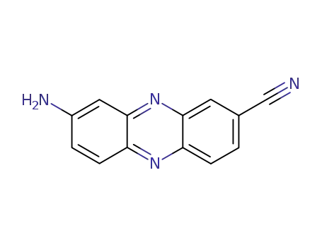 Molecular Structure of 7478-02-6 (2-Phenazinecarbonitrile,8-amino-(7CI,8CI,9CI))