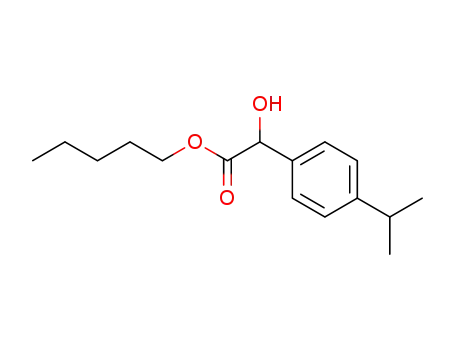 Molecular Structure of 7477-02-3 (pentyl hydroxy[4-(propan-2-yl)phenyl]acetate)