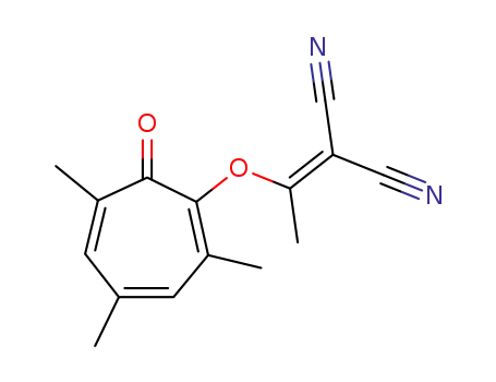 <1-(2,4,6-Trimethyl-7-oxo-1,3,5-cycloheptatrien-1-yloxy)ethyliden>propandinitril