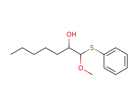 Molecular Structure of 89036-89-5 (2-Heptanol, 1-methoxy-1-(phenylthio)-)