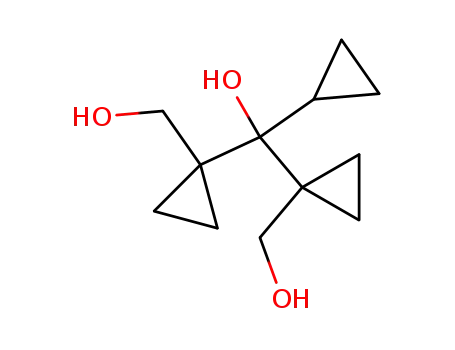 Molecular Structure of 74808-32-5 (cyclopropyl{bis[1-(hydroxymethyl)cyclopropyl]}methanol)