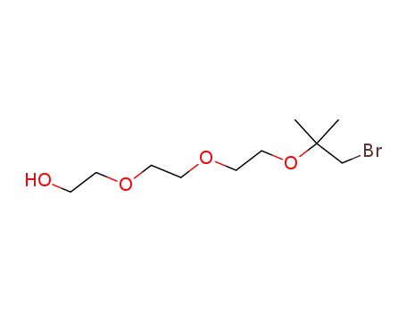 Molecular Structure of 65656-06-6 (Ethanol, 2-[2-[2-(2-bromo-1,1-dimethylethoxy)ethoxy]ethoxy]-)