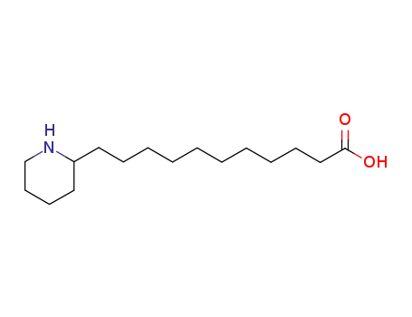 Molecular Structure of 7504-33-8 (11-(2-piperidyl)undecanoic acid)