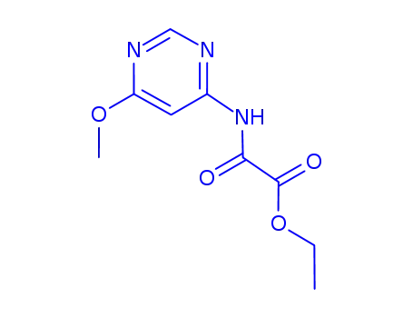Molecular Structure of 75274-14-5 (ethyl [(6-methoxypyrimidin-4-yl)amino](oxo)acetate)