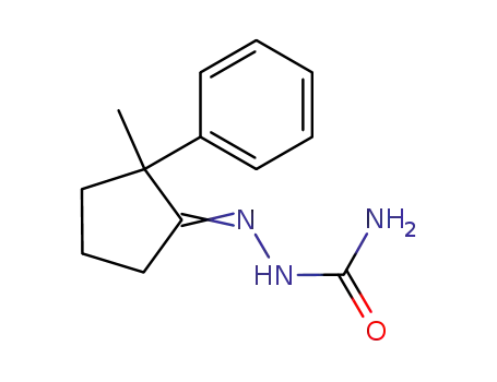 Molecular Structure of 7498-71-7 ((1Z)-2-methyl-2-phenylcyclopentanone semicarbazone)